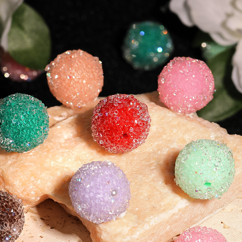 Wholesale DIY Sparkling Rhinestone Soft Sugar Beads